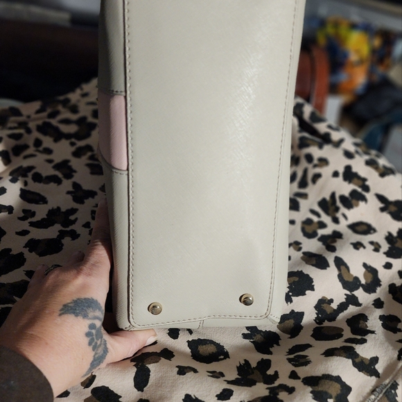 COPY - AUTHENTIC KATE SPADE GRAY AND PINK SHOULDER BAG NUC - Picture 6 of 11